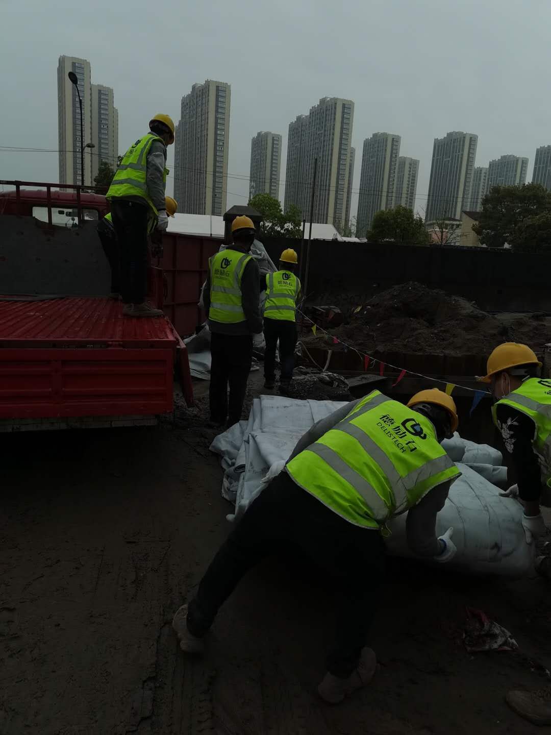 海宁聚鑫商业中心雨水回收系统施工3