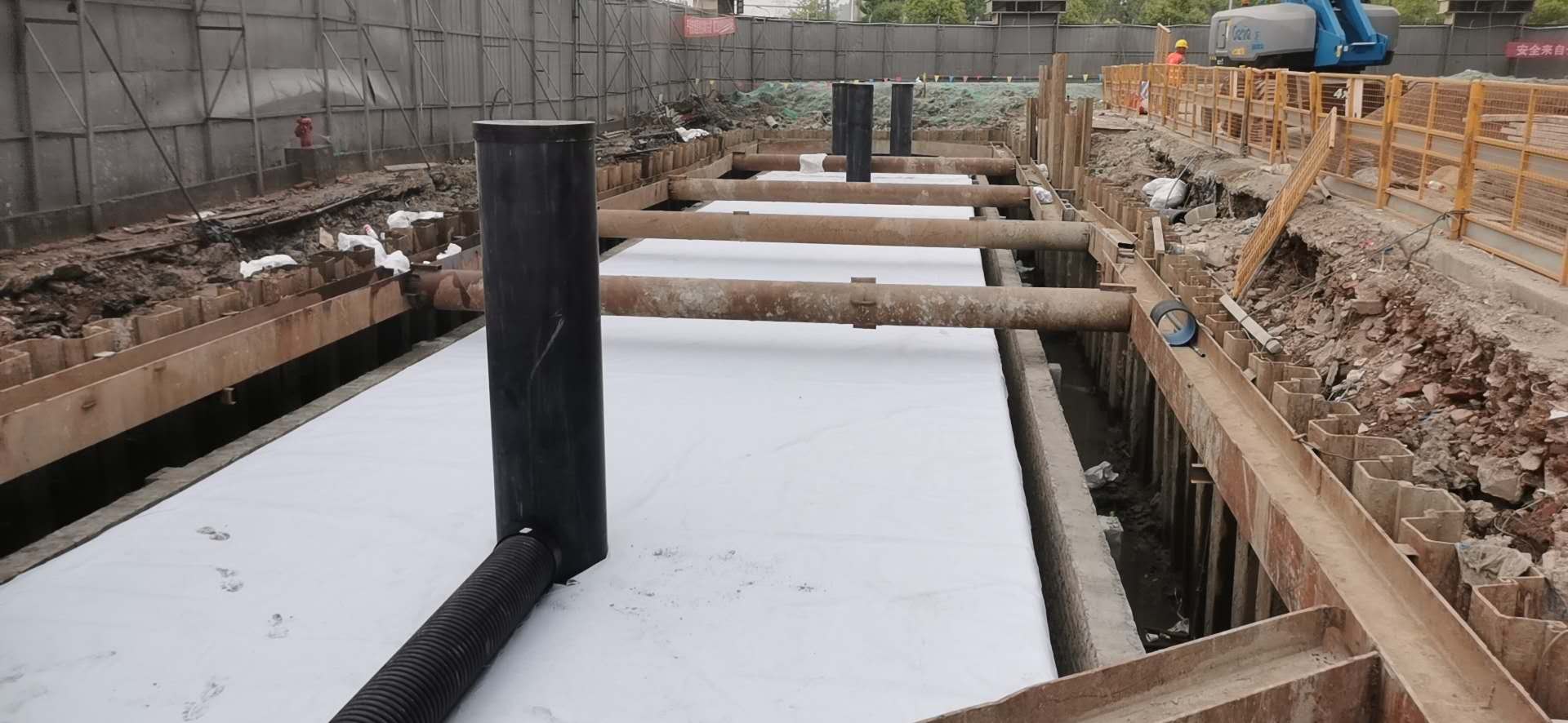 绍兴会展中心雨水回收池项目施工1