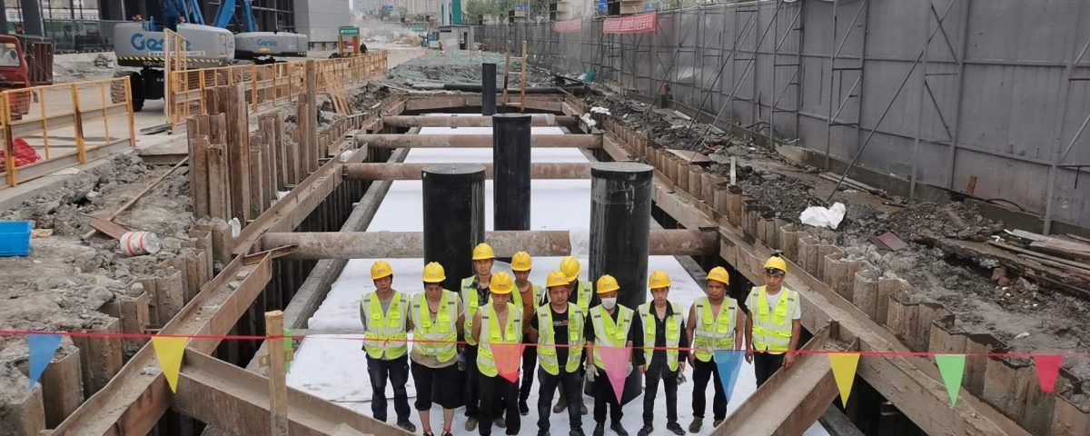 绍兴会展中心雨水回收池施工7